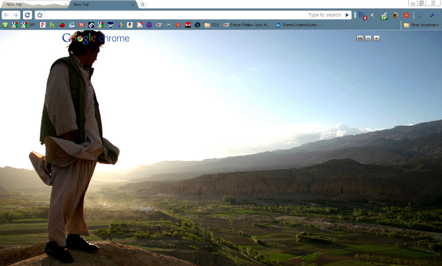 Sunset Over Afghanistan Theme  from Chrome web store to be run with OffiDocs Chromium online