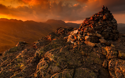 Sunset Over Rocky Cairn  from Chrome web store to be run with OffiDocs Chromium online