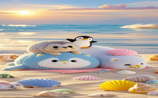 Sunset sea scene wallpaper  from Chrome web store to be run with OffiDocs Chromium online