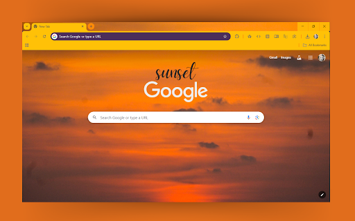 Sunset Serenity Theme  from Chrome web store to be run with OffiDocs Chromium online