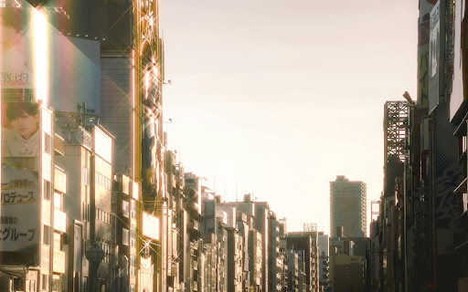 Sunshine on the street  from Chrome web store to be run with OffiDocs Chromium online