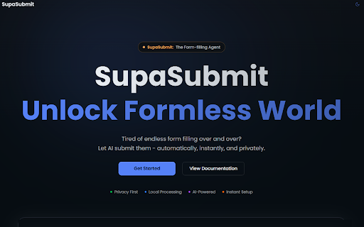 SupaSubmit: AI Form Filler  from Chrome web store to be run with OffiDocs Chromium online
