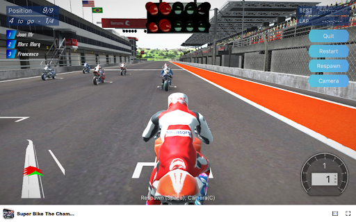 Super Bike The Champion Game Race to become the ultimate champion!  from Chrome web store to be run with OffiDocs Chromium online