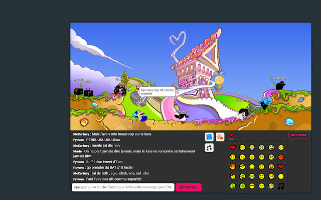 Super Blablaland Tchat Plugin  from Chrome web store to be run with OffiDocs Chromium online