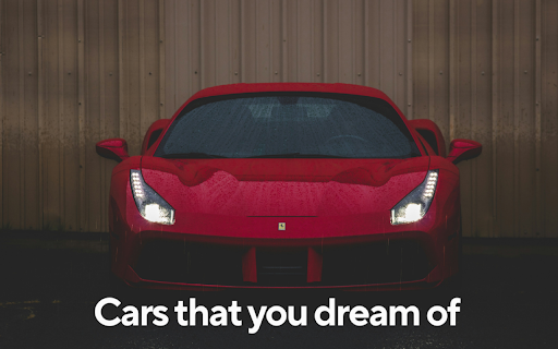 Super Car Wallpapers New Tab  from Chrome web store to be run with OffiDocs Chromium online