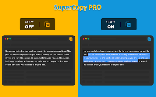SuperCopy ProAllow Right Click and Copy  from Chrome web store to be run with OffiDocs Chromium online
