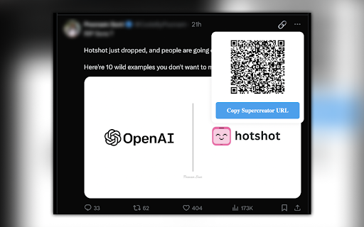 Supercreator.ai for X  from Chrome web store to be run with OffiDocs Chromium online