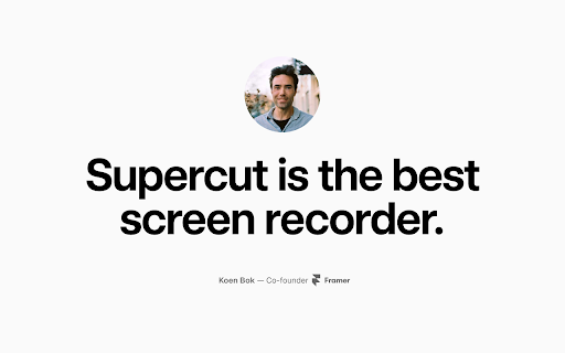 Supercut – Screen Recorder  Camera Capture  from Chrome web store to be run with OffiDocs Chromium online