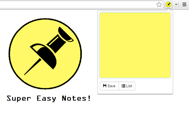Super Easy Notes!  from Chrome web store to be run with OffiDocs Chromium online
