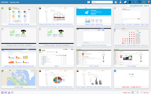 Super Focus Tabs  from Chrome web store to be run with OffiDocs Chromium online