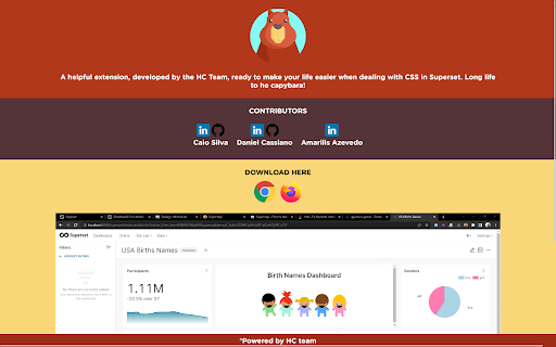 SuperHelp  from Chrome web store to be run with OffiDocs Chromium online