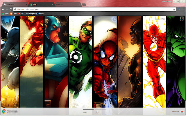 Super Hero Marvels and DC Comics Super Hero  from Chrome web store to be run with OffiDocs Chromium online