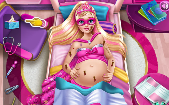 Superhero Pregnant Emergency Game  from Chrome web store to be run with OffiDocs Chromium online