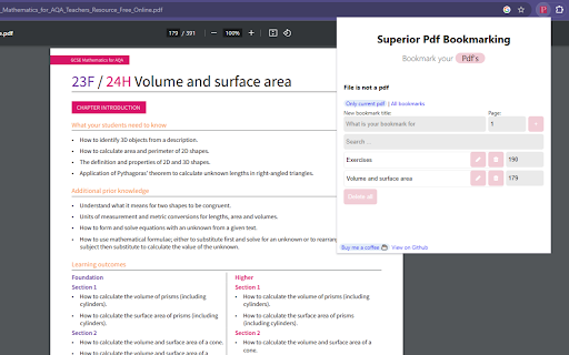 Superior Pdf Bookmarks  from Chrome web store to be run with OffiDocs Chromium online