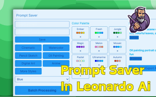SuperLeonardo Ai  from Chrome web store to be run with OffiDocs Chromium online
