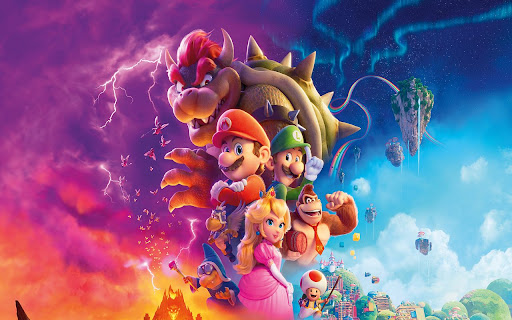Super Mario Bros 2023 Browser Theme  from Chrome web store to be run with OffiDocs Chromium online