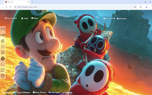 Super Mario Bros Movie Wallpaper  from Chrome web store to be run with OffiDocs Chromium online