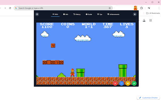 Super Mario Unblocked Game  from Chrome web store to be run with OffiDocs Chromium online