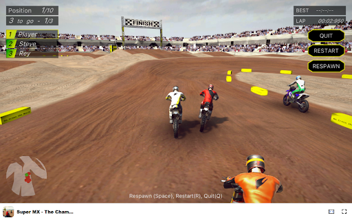 Super MX The Champion Race to victory in motocross action!  from Chrome web store to be run with OffiDocs Chromium online
