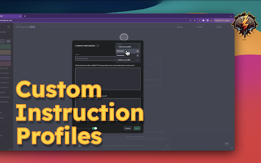 Superpower ChatGPT  from Chrome web store to be run with OffiDocs Chromium online