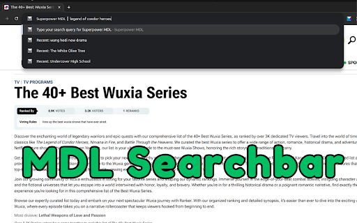 Superpower MDL  from Chrome web store to be run with OffiDocs Chromium online
