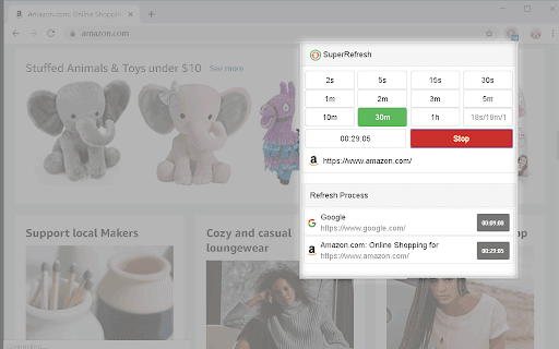 SuperRefresh , Auto Refresh pages  from Chrome web store to be run with OffiDocs Chromium online