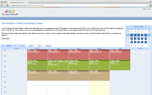 SuperSaaS Appointment Scheduling  from Chrome web store to be run with OffiDocs Chromium online