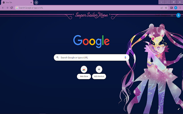 Super Sailor Moon Theme  from Chrome web store to be run with OffiDocs Chromium online