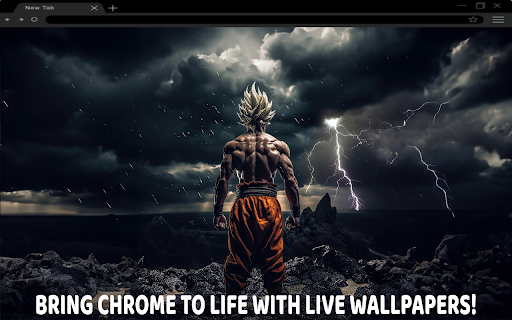 Super Saiyan Goku Live Wallpaper  from Chrome web store to be run with OffiDocs Chromium online
