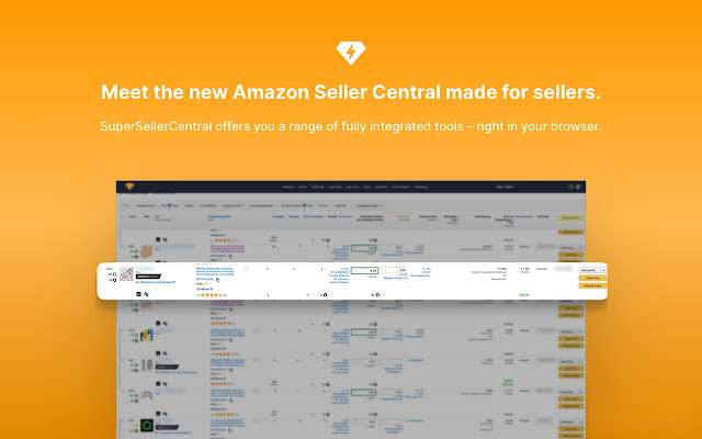 SUPER SELLER CENTRAL amazon for sellers  from Chrome web store to be run with OffiDocs Chromium online