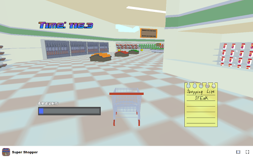 Super Shopper Game Navigate Vibrant Stores and Beat the Clock!  from Chrome web store to be run with OffiDocs Chromium online