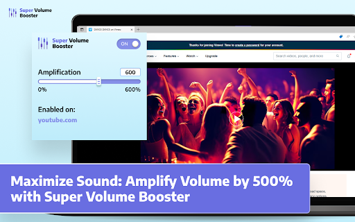 Super Sound Booster  from Chrome web store to be run with OffiDocs Chromium online