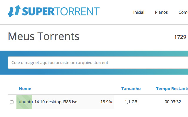 SuperTorrent  from Chrome web store to be run with OffiDocs Chromium online