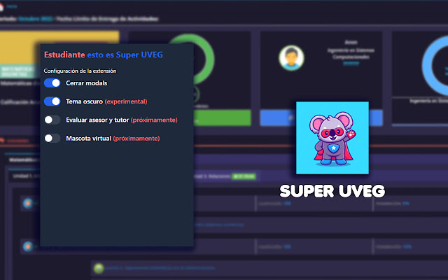 Super UVEG  from Chrome web store to be run with OffiDocs Chromium online