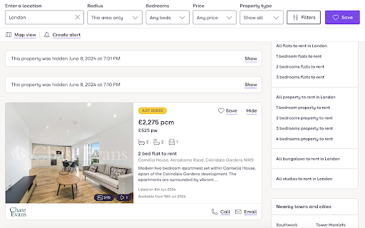 Super Zoopla  from Chrome web store to be run with OffiDocs Chromium online