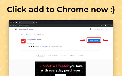 Support A Creator  from Chrome web store to be run with OffiDocs Chromium online