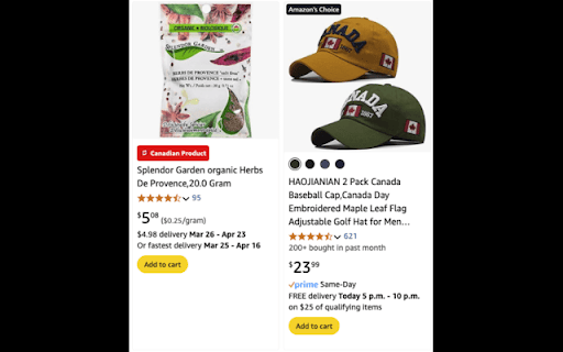 Support Canadian  from Chrome web store to be run with OffiDocs Chromium online