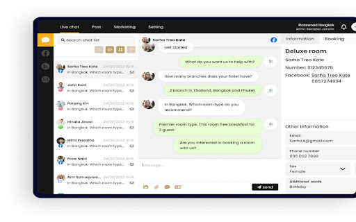 Support send message Biglead  from Chrome web store to be run with OffiDocs Chromium online