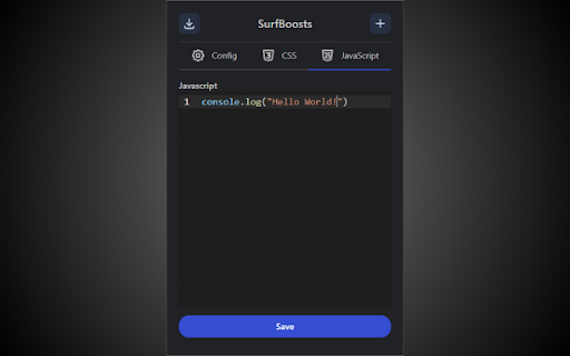 SurfBoosts  from Chrome web store to be run with OffiDocs Chromium online