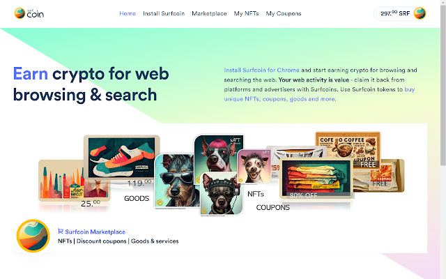 Surfcoin  from Chrome web store to be run with OffiDocs Chromium online