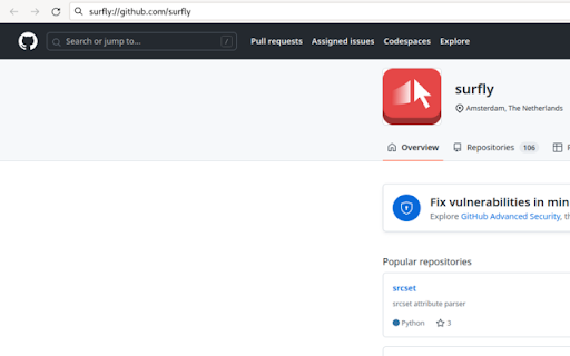 surfly protocol  from Chrome web store to be run with OffiDocs Chromium online