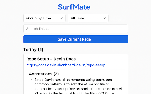 SurfMate  from Chrome web store to be run with OffiDocs Chromium online