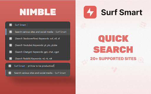 Surf Smart  from Chrome web store to be run with OffiDocs Chromium online