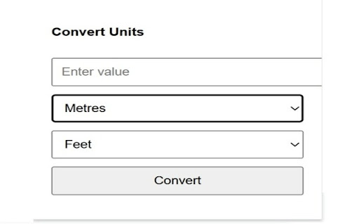 Surveyor Unit Converter  from Chrome web store to be run with OffiDocs Chromium online
