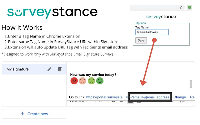 SurveyStance  from Chrome web store to be run with OffiDocs Chromium online