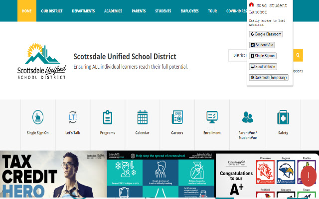 Susd Student Lancher  from Chrome web store to be run with OffiDocs Chromium online