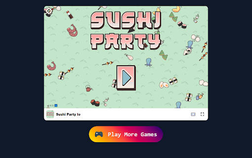 Sushi Party Io Multiplayer  Animal  Arcade Game  from Chrome web store to be run with OffiDocs Chromium online