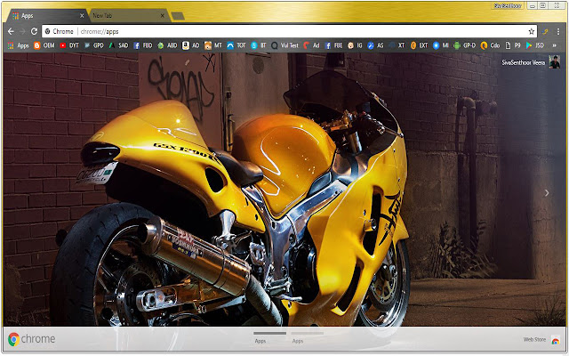 Suzuki Hayabusa Glassy Racing hero  from Chrome web store to be run with OffiDocs Chromium online