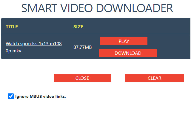 SVD Video Downloader  from Chrome web store to be run with OffiDocs Chromium online