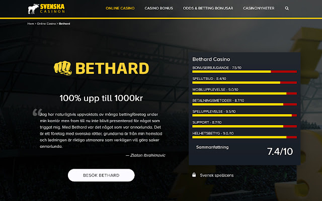 Svenska Casinon  from Chrome web store to be run with OffiDocs Chromium online